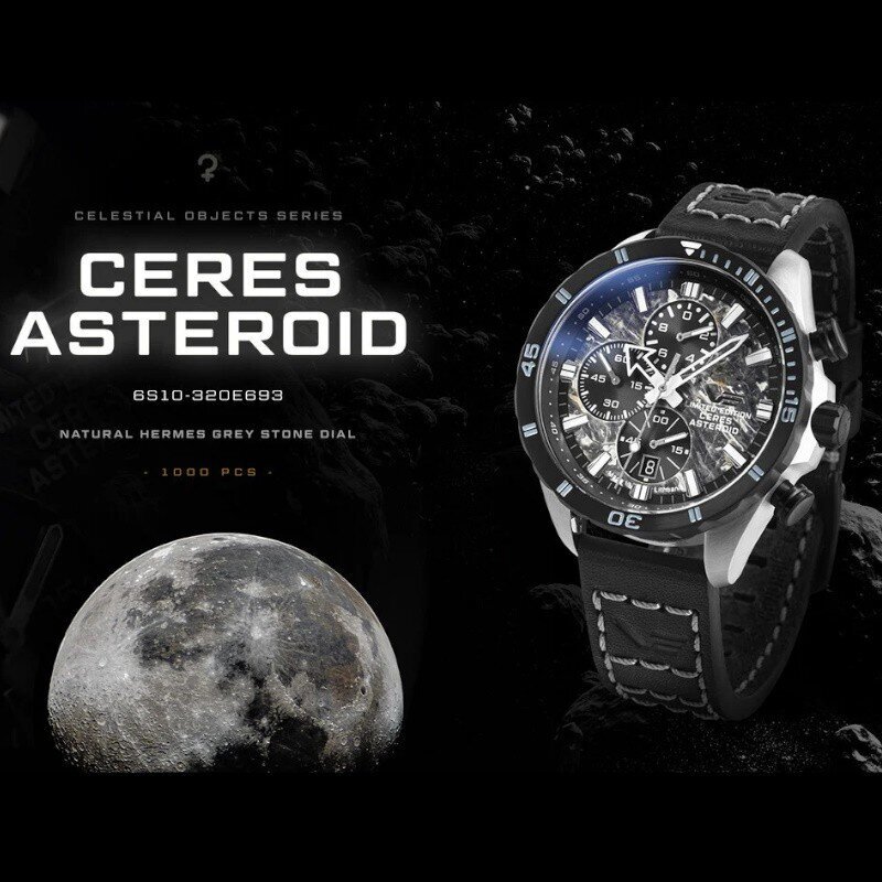 Vostok Europe 'Ceres Asteroid' Limited Edition Chronograph 6S10-320E693​ 6S10-320E693 cena un informācija | Sieviešu pulksteņi | 220.lv