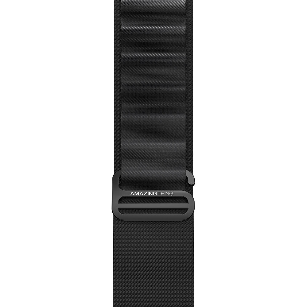 Amazing Thing Band Titan Sport Band TSP49BK Apple Watch 49/45 melns цена и информация | Viedpulksteņu un viedo aproču aksesuāri | 220.lv