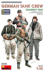 Līmējošais modelis MiniArt 35354 German Tank Crew.Kharkov 1943 Resin Heads 1/35 cena un informācija | Līmējamie modeļi | 220.lv