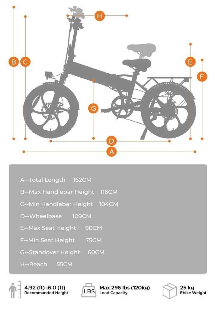 Elektriskais velosipēds Engwe P1, 20", balts цена и информация | Elektrovelosipēdi | 220.lv