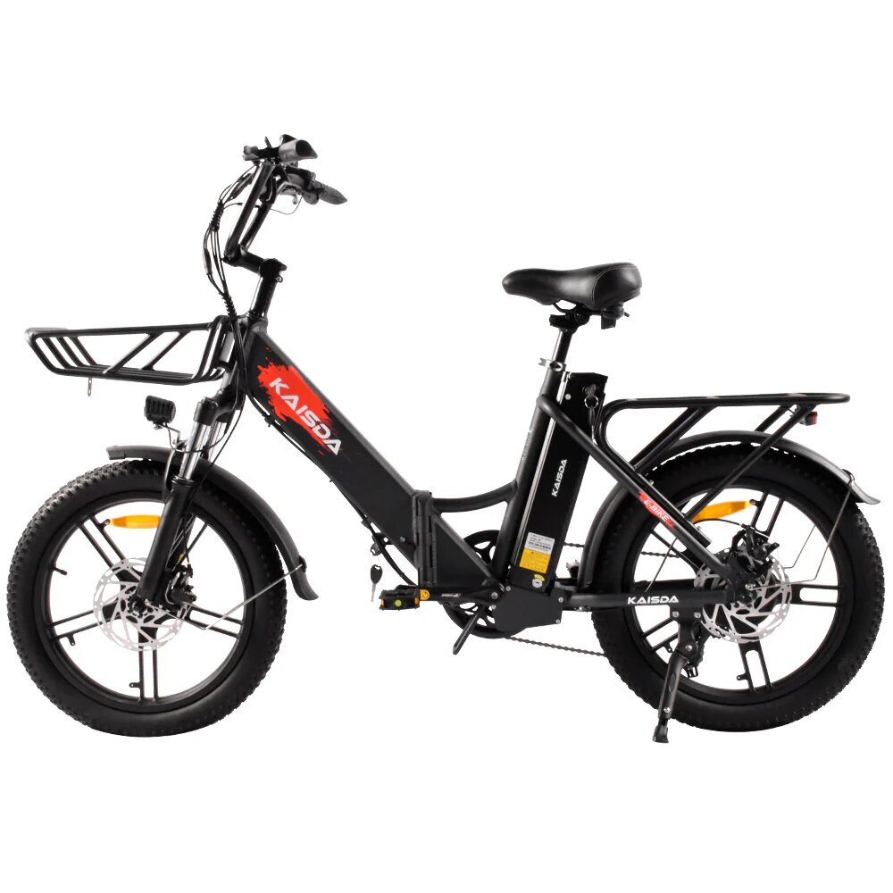 Elektriskais velosipēds Kaisda K201, 20", melns цена и информация | Elektrovelosipēdi | 220.lv