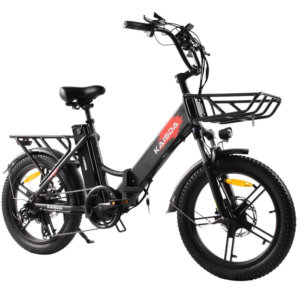 Elektriskais velosipēds Kaisda K201, 20", melns цена и информация | Elektrovelosipēdi | 220.lv