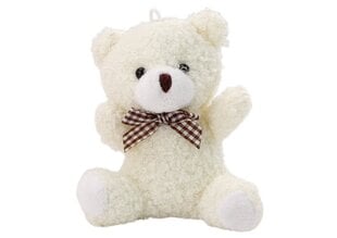 Teddy lācis, 10 cm, balts cena un informācija | Mīkstās (plīša) rotaļlietas | 220.lv