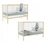 Bērnu gultiņa Iga Priede, brūna 60 x 120 cm цена и информация | Zīdaiņu gultas | 220.lv