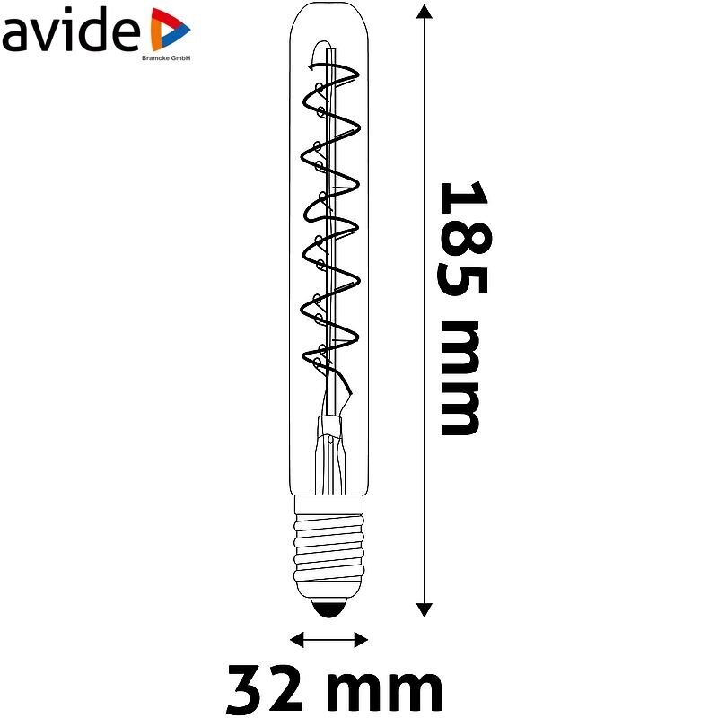 Avide LED spuldze 4.5W E27 T8 Soft Filament cena un informācija | Spuldzes | 220.lv