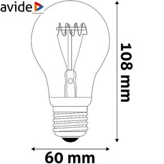 Светодиодная лампа Avide 4,5 Вт E27 Soft Filament цена и информация | Лампочки | 220.lv