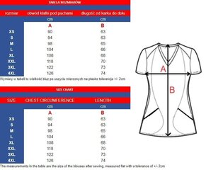 Medicīniskā blūze, 1 gab. цена и информация | Медицинская одежда | 220.lv