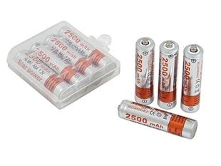 Esperanza EZA104W Перезаряжаемая батарея Ni-MH AA 2000MAH x4 цена и информация | Батарейки | 220.lv