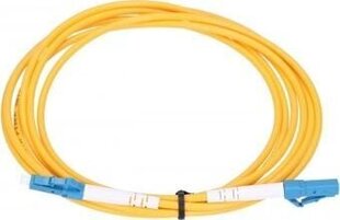 Extralink LC/UPC-LC/UPC | Patchcord | Single Mode, Simplex, G652D, 3mm, 3m cena un informācija | Auduma vadi un spaiļu bloki | 220.lv