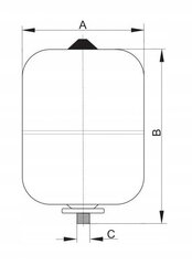 МЕМБРАННЫЙ СОСУД ДЛЯ ГОРЯЧЕЙ ВОДЫ 5 Л IBAIONDO цена и информация | Расширительные баки | 220.lv