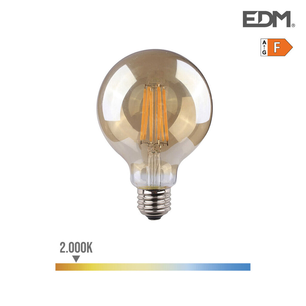 LED Spuldze EDM 8 W E27 F 720 Lm (2000 K) цена и информация | LED lentes | 220.lv