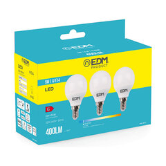 LED Spuldze EDM 5 W E14 G 400 lm (6400K) cena un informācija | LED lentes | 220.lv