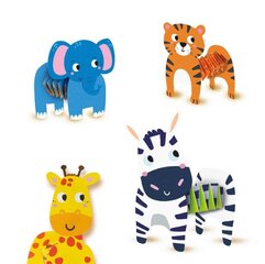 Radošais komplekts SES Paper Strip Animals 40410 cena un informācija | Attīstošās rotaļlietas | 220.lv