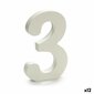 Cipari 3 Koks Balts (1,8 x 21 x 17 cm) (12 gb.) цена и информация | Pastkastītes, mājas numuri | 220.lv