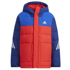 Куртка Adidas CB Down красно-синяя 140 см MJ H45040 140CM цена и информация | Куртки для мальчиков | 220.lv