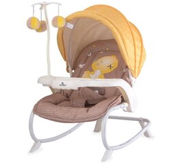 Стульчик для кормления Lorelli Dream Time, Beige/Yellow цена и информация | Шезлонги и качели | 220.lv