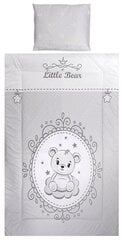 Lorelli детский комплект постельного белья Little Bear Grey, 140x95, 3 части цена и информация | Детское постельное бельё | 220.lv