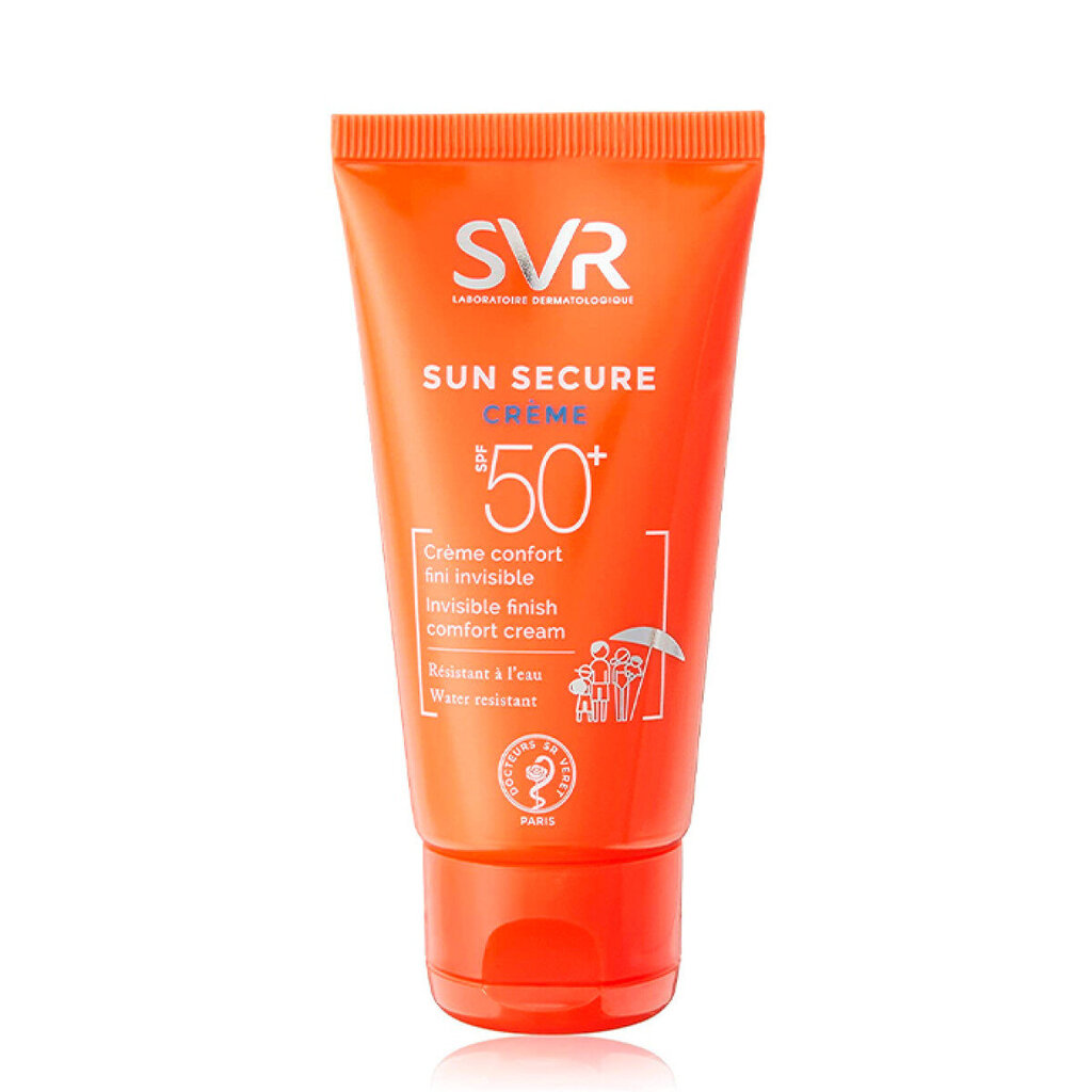 Sauļošanas sejas krēms SVR Sun Secure Comfort Cream SPF 50+, 50 ml cena un informācija | Sauļošanās krēmi | 220.lv