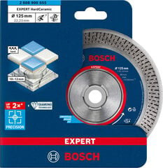 BOSCH DIAMOND BLDE 125mm TURBO EXPERT CIETA KERAMIKA cena un informācija | Rokas instrumenti | 220.lv