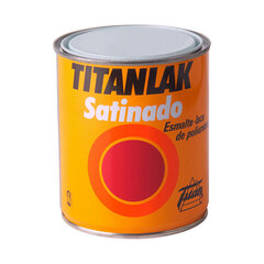 Synthetic enamel Titanlux Titanlak 11140038 Poliuretāns Laka Balts Satīna apdare 375 ml cena un informācija | Krāsas | 220.lv