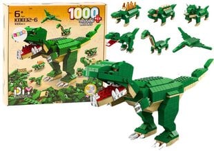 Dinozauru konstruktors 6in1 Lean Toys, 1000 gab. cena un informācija | Konstruktori | 220.lv