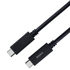 Deltaco USB4 gen3/USB-C - USB-C/5A EPR, 0.8 м цена и информация | Кабели и провода | 220.lv