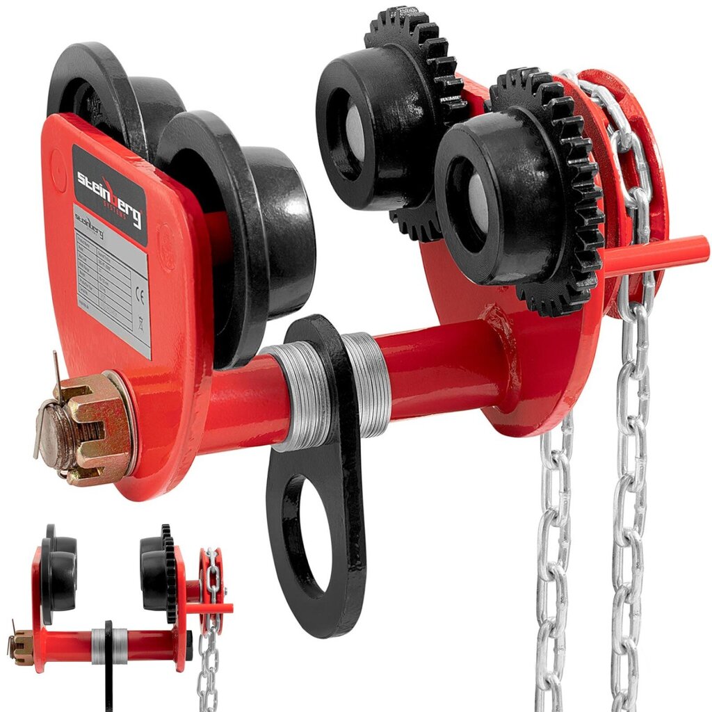 Manuāli paceļamie celtņa ratiņi ar ķēdi 60-110 mm 2000 kg 10155531 цена и информация | Rokas instrumenti | 220.lv