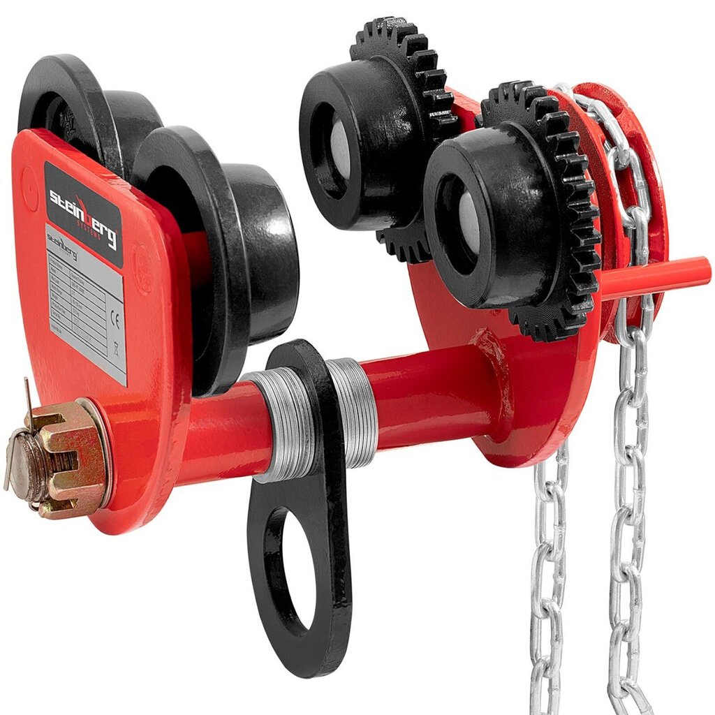 Manuāli paceļamie celtņa ratiņi ar ķēdi 60-110 mm 2000 kg 10155531 цена и информация | Rokas instrumenti | 220.lv