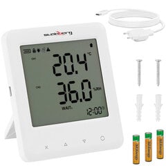 Termohigrometra temperatūras mitruma mērītājs ar CO2 sensoru diapazons - 40 - 125 C 0 - 10000 ppm 10139511 цена и информация | Механические инструменты | 220.lv