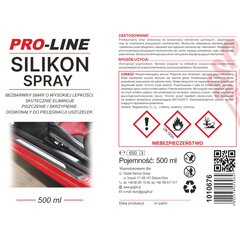 Silikona smērvielu aerosols PRO-LINE blīvju kopšanai 500ml 10106761 cena un informācija | Rokas instrumenti | 220.lv