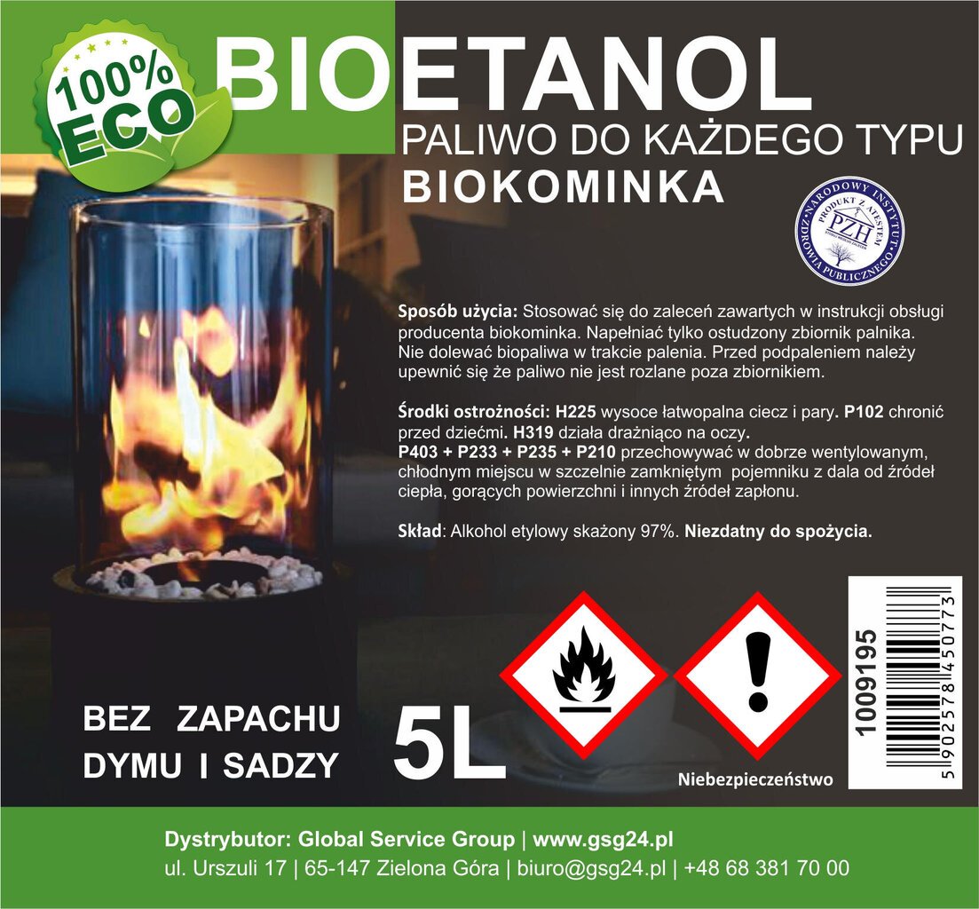 Biospirts bioetanols BIO degviela biokamīnam 5L 10091951 cena un informācija | Rokas instrumenti | 220.lv