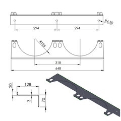 Sienas kronšteins 2 gāzes baloniem maks. 250 mm PRO-LINE cilindri 10134401 cena un informācija | Rokas instrumenti | 220.lv