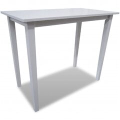 VidaXL bāra galds, balts cena un informācija | Virtuves galdi, ēdamgaldi | 220.lv