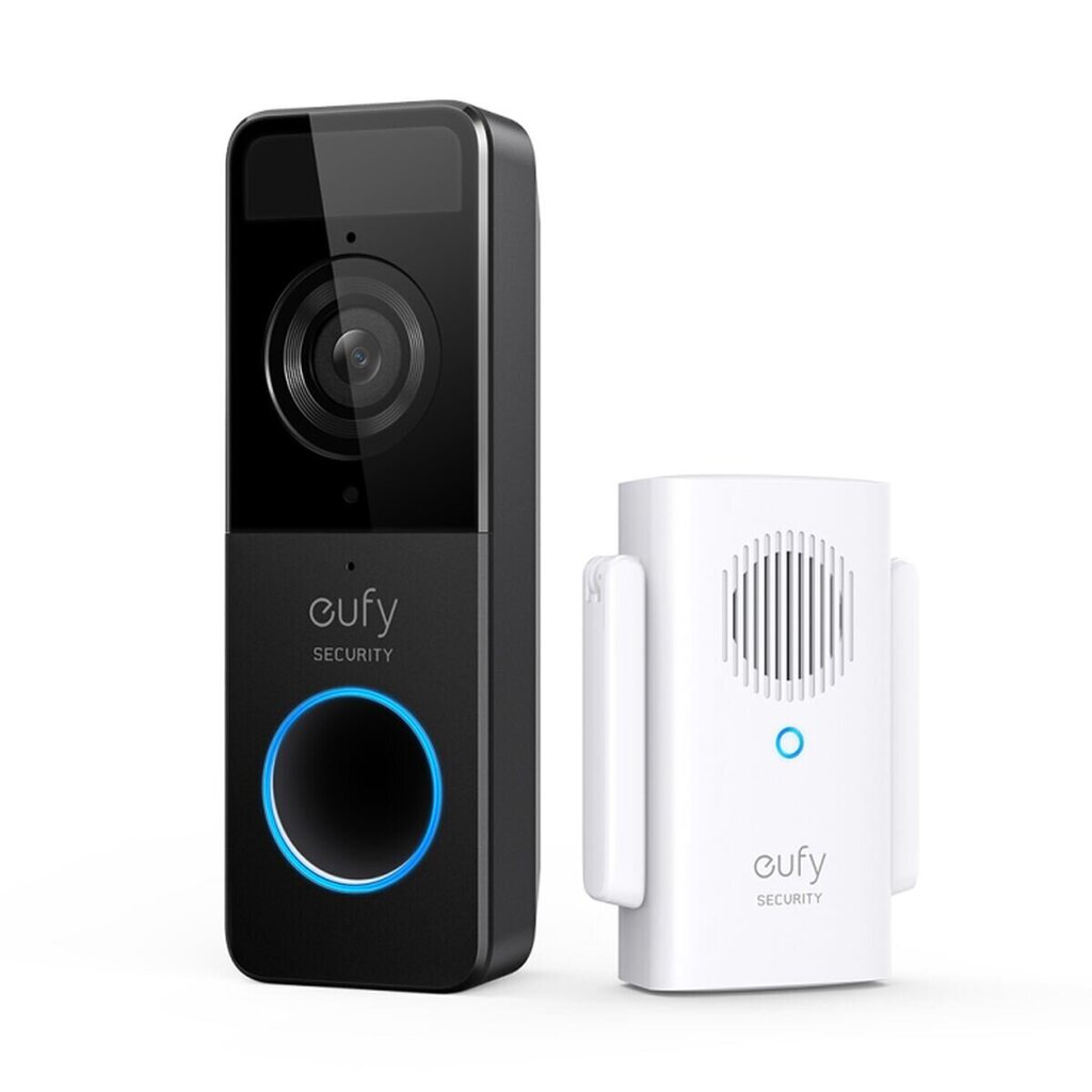 Viedais Videoporters Eufy Video Doorbell 1080p Melns цена и информация | Domofoni | 220.lv