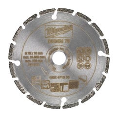 Dimanta griešanas disks Milwaukee 4932471333; 76 mm cena un informācija | Zāģi, ripzāģi | 220.lv