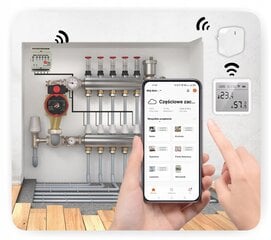 Zigbee Plus grīdas apsildes kontrolieris - 5 zonas цена и информация | Нагревательные коврики для пола и зеркал | 220.lv