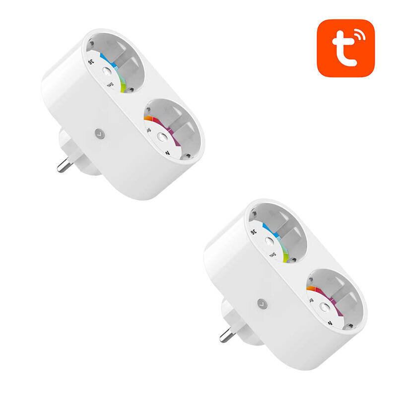 Dual smart plug WiFi SP211 (2-pack) 3500W Tuya Gosund cena un informācija | Elektrības slēdži, rozetes | 220.lv