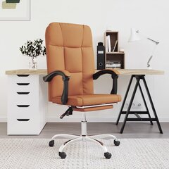 VidaXL biroja krēsls, brūns цена и информация | Офисные кресла | 220.lv