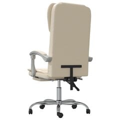 Biroja krēsls vidaXL, bēšs cena un informācija | Biroja krēsli | 220.lv