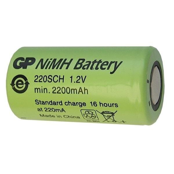 Uzlādējams akumulators GP NiMH SC 1.2V 2200mAh GP cena un informācija | Baterijas | 220.lv