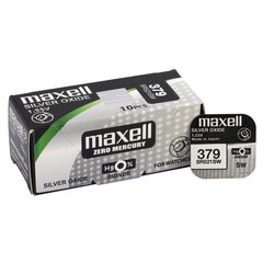 Pogu akumulators MAXELL SR-521 Silver SW / AG0 / 379 / 1,55 V цена и информация | Батарейки | 220.lv