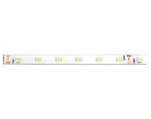 LED virtene 24 V, 5 m, ūdensizturīga, silti balta gaisma, balta pamatne, 300 LED. cena un informācija | LED lentes | 220.lv