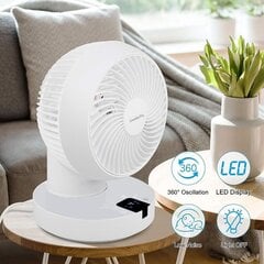 Jaudīgs gaisa cirkulācijas ventilators ar LeaderPro tālvadības pulti, balts cena un informācija | Ventilatori | 220.lv