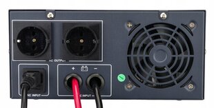 UPS nepārtrauktās barošanas avots Powermat PM-UPS-1000MW, 1000VA / 800W, 12V, LCD цена и информация | Тип батареек | 220.lv