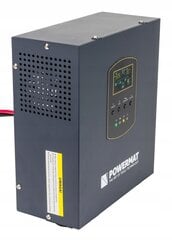 UPS nepārtrauktās barošanas avots Powermat PM-UPS-1000MW, 1000VA / 800W, 12V, LCD цена и информация | Тип батареек | 220.lv