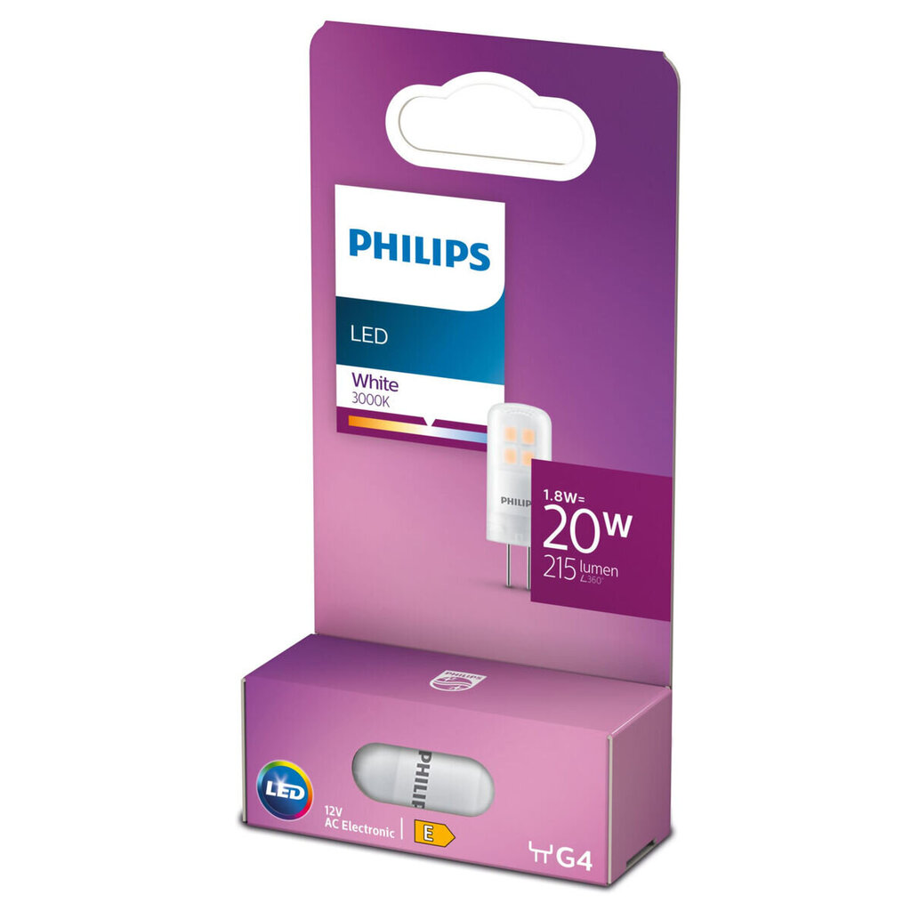 LED Spuldze Philips 8718699767679 20 W G4 12 V Balts E (3000K) cena un informācija | LED lentes | 220.lv