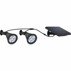 Saules prožektors Lumi Garden Family Spiky 2-in-1 Melns Alumīnijs Tērauds (2 gb.) cena un informācija | LED lentes | 220.lv