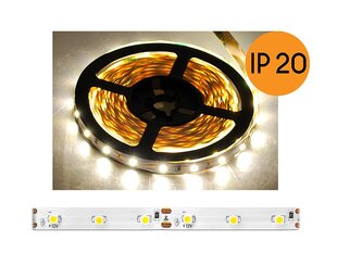 PS LED vads ECO IP20, neitrāla balta gaisma (4000K), 300 LED, 5 m, balta pamatne, SMD2835 cena un informācija | LED lentes | 220.lv