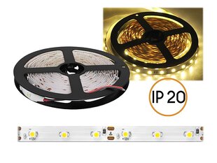 PS LED aukla 5050 ECO IP20, silti balta gaisma, 300 LED, 5 m, balta pamatne. cena un informācija | LED lentes | 220.lv