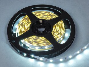 LED virtene.24V 5m balta auksti balta pamatne 300 diodes IP33 cena un informācija | LED lentes | 220.lv